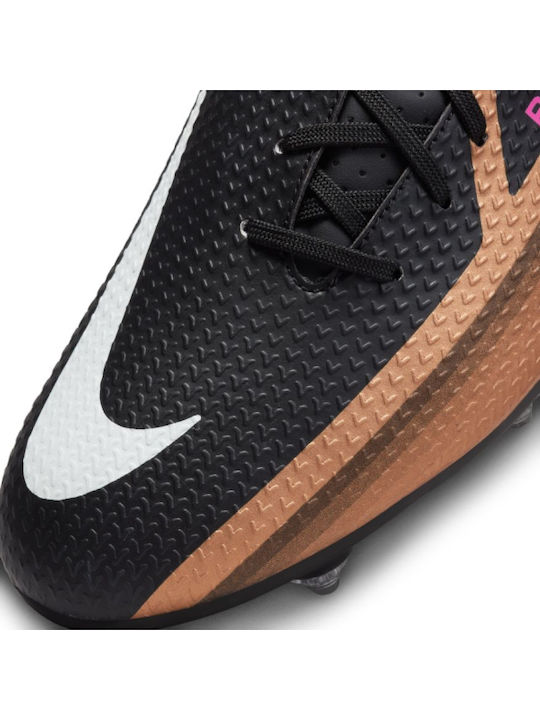 Nike Phantom GT2 Academy Pantofi de Fotbal cu crampoane Cupru Metalic / Negru