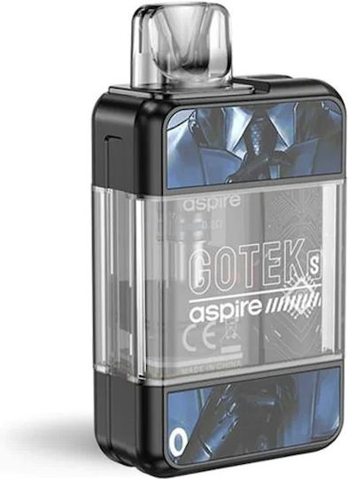 Aspire Gotek S Pod Kit 2ml με Ενσωματωμένη Μπαταρία 650mAh Black