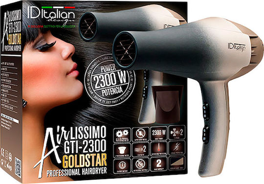 ID Italian Goldstar Ionic Professional Hair Dryer 2300W