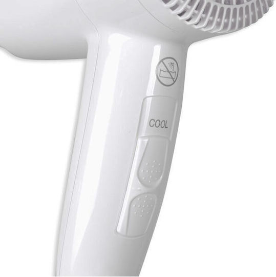Valera White Hotel Hair Dryer 1.6kW with Spiral Cable up to 230cm