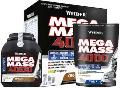 Weider Giant Mega Mass 4000 με Γεύση Φράουλα 7kg