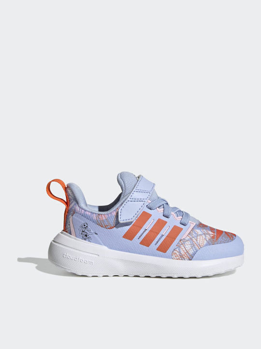 Fortarun Moana Cloudfoam Sport Elastic Kids Sports Shoes Running with Hoop & Loop Closure Light Blue