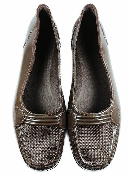 Patent Leather Ballerinas Brown