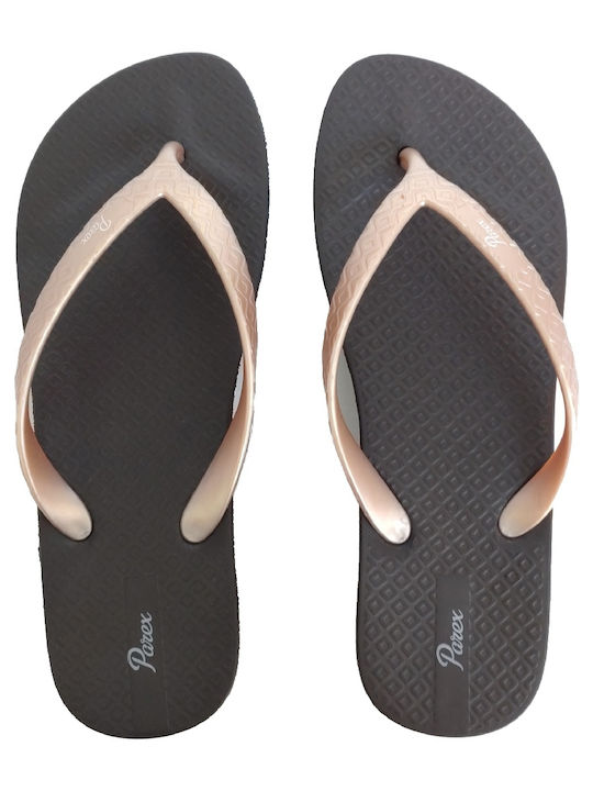 Parex Women's Platform Flip Flops Bronze YU17436.B