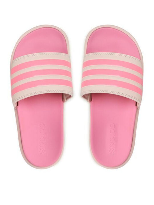 Adilette Slides με Πλατφόρμα σε Ροζ Χρώμα
