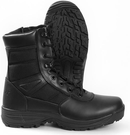 Survivors Military Boots Spiral 8.0 SZ Leather Black 00318