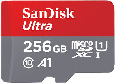 Sandisk Ultra microSDXC 256GB Class 10 V30 UHS-I με αντάπτορα