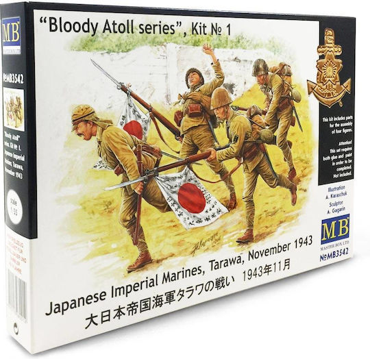 Master Box Bloody Atoll Japanese Infantry Modeling Figure in Scale 1:35