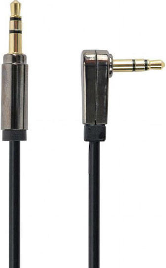 Gembird 3,5mm Klinkenkabel 3,5mm Stecker - 3,5mm Stecker Schwarz 1,8m mit Vergoldeten Anschlüssen CCAP-444L-6
