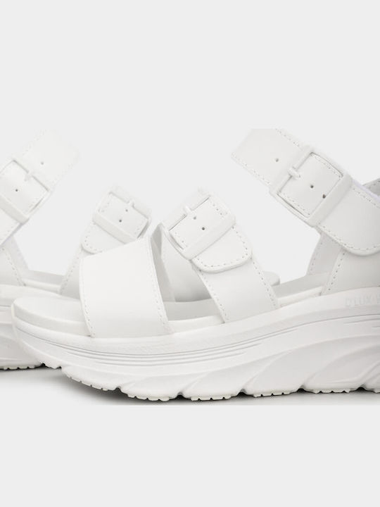 Dlux Walker Women's Flat Sandals Anatomic Sporty in White Color