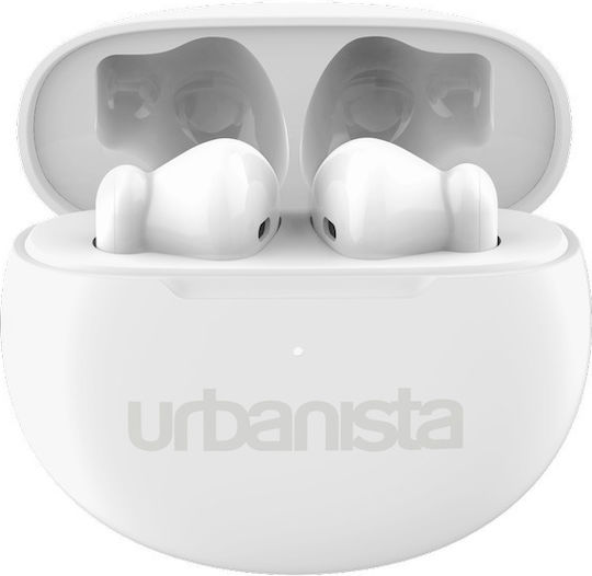 Urbanista Austin Earbud Bluetooth Handsfree Ακουστικά με Αντοχή στον Ιδρώτα και Θήκη Φόρτισης Pure White