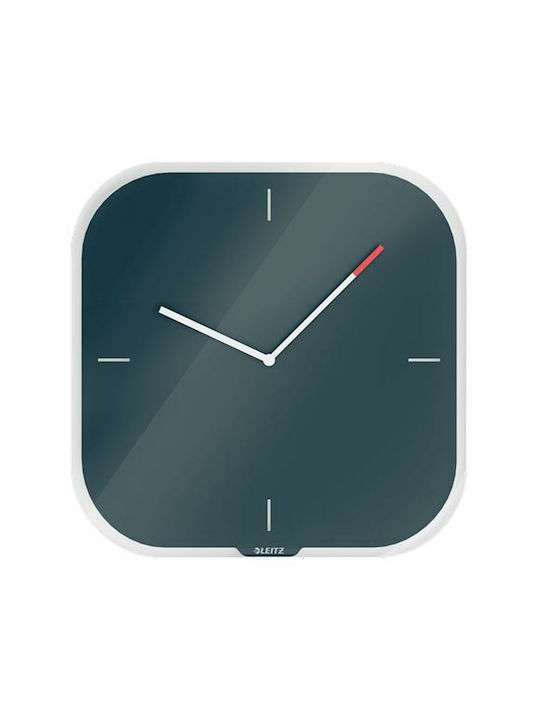 Leitz Cosy Leise Wanduhr Glas Gray Ø30cm