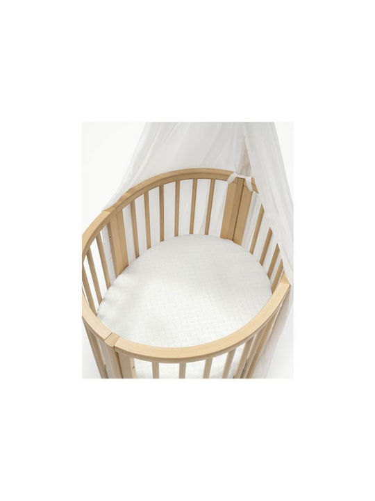 Stokke Sleepi V3 Mini Fans Baby Sheet Cradle Cotton Fitted Gray 90x109cm