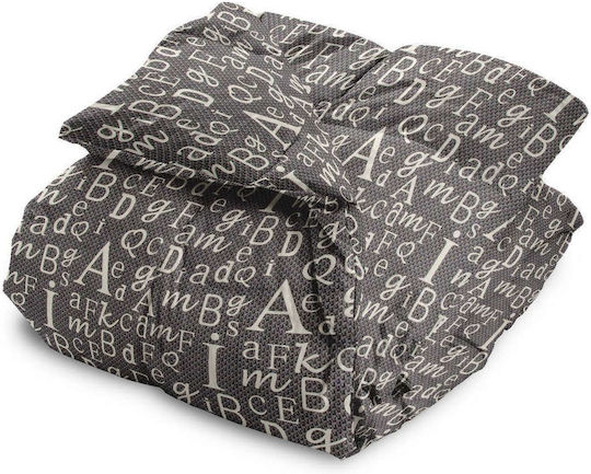 Borea Kids Duvet Single Letters Blue 160x240cm