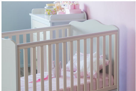 Santa Bebe Rigel Комплекти бебешки мебели с Креват и Комод Бял / Екрю