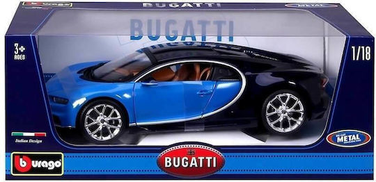 Bburago Bugatti Chiron Αυτοκινητάκι Bugatti Chiron Die-Cast Μπλε 1:18 για 3+ Ετών