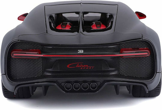 Bburago Bugatti Chiron Toy Car Chiron - Red-Black Scale 1:18 for 3+ Years