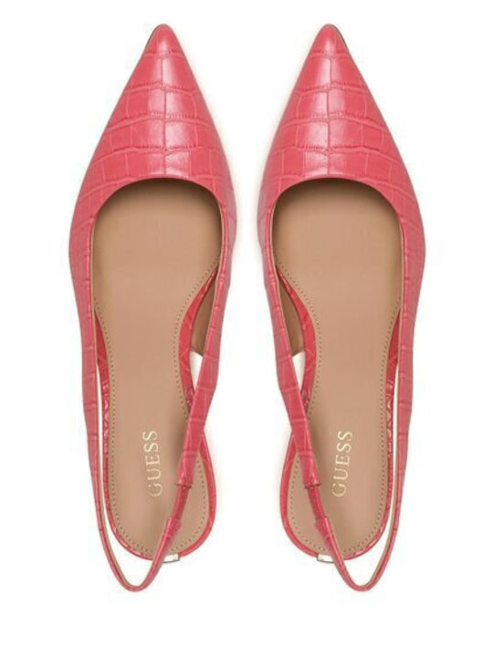 Peach Medium Heels with Strap