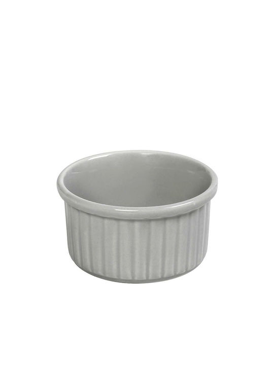 Espiel Essentials Ceramic Round Heat-Resistant Cookware for Souffle 8x8x4cm