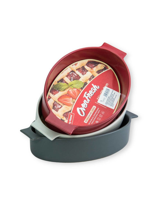 Viosarp Οβάλ Πυρίμαχο Σκεύος Κεραμικό 28x17.5x5.8cm Γκρι
