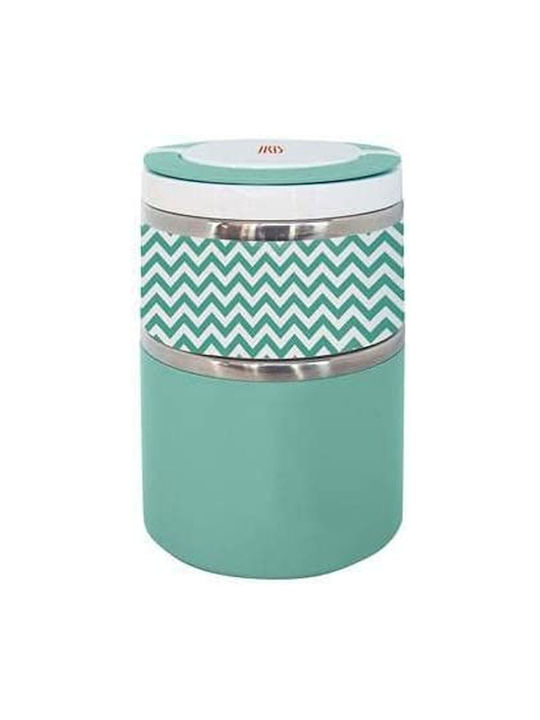 Iris Barcelona Inox Thermo Lunch Box Food container with Designs 900ml Green 900ml