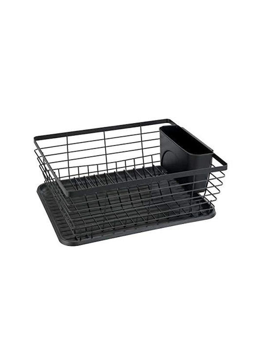 Wenko Metallisches Schwarz Spülbeckenablauf 36x30x15cm