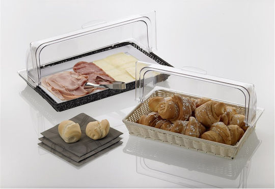 Leone Πλαστικό Roll Top Ορθογώνιο Καπάκι Δίσκου 53x32.5x17.5εκ. GN1/1