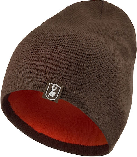 Beanie Ανδρικός Reversible Σκούφος Πλεκτός σε Κόκκινο χρώμα