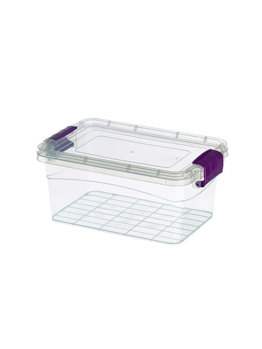 Sidirela Beta Plastic Storage Box with Lid Transparent 24x16x34cm 1pcs