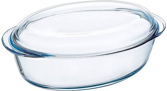 Pyrex Dutch Oven Oval mit Glasdeckel 38x22cm 1Stück