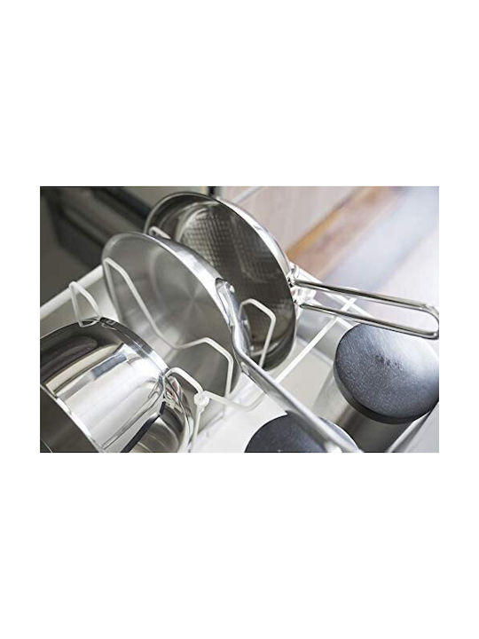 Yamazaki Metallic Cabinet Dish Rack 45x20x17.5cm White