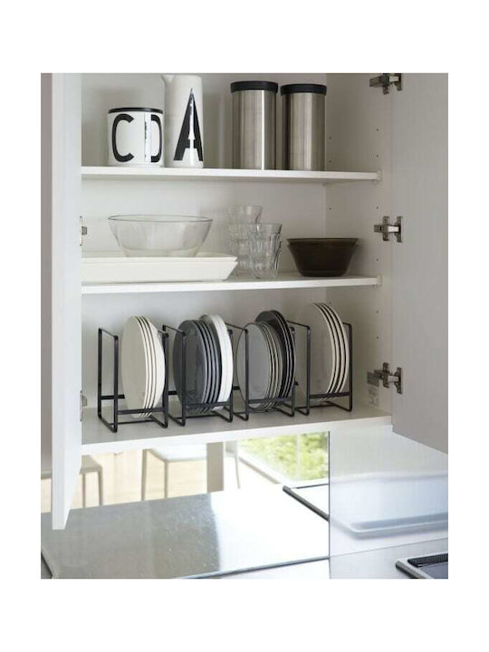 Yamazaki Cabinet Dish Rack Metallic in Black Colour 16x11.5x20cm