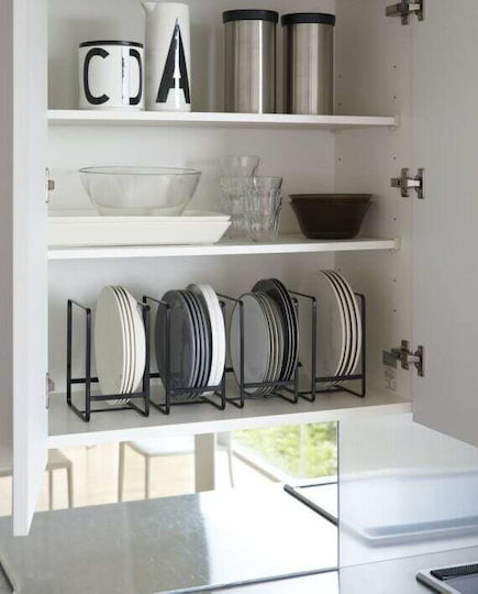 Yamazaki Cabinet Dish Rack Metallic 11.5x16x20cm Black