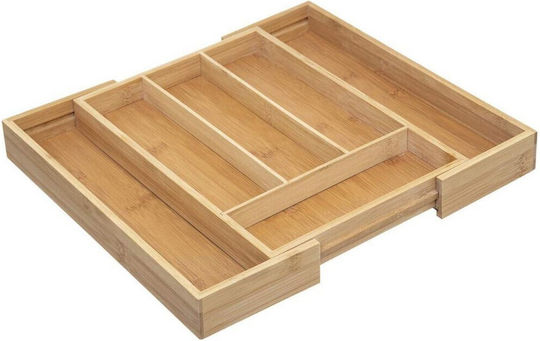 Atmosphera Поставка За Прибори За Чекмедже Отваряема Дървена 35x39x4.5см Кафява