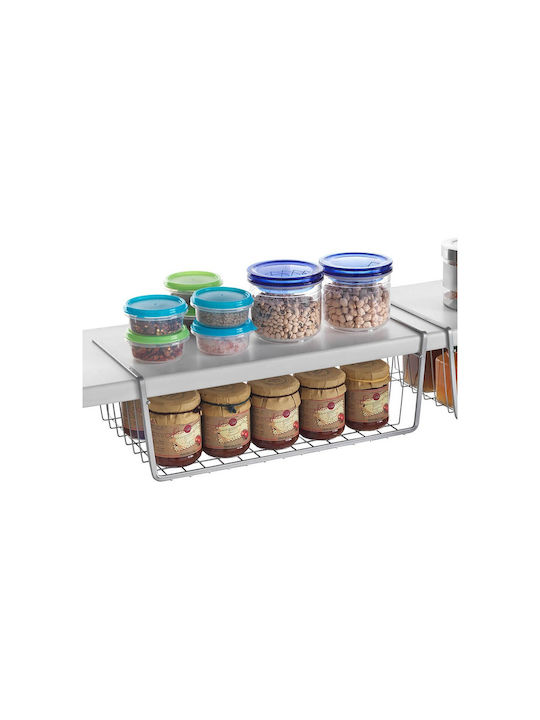 Metaltex Kanguro Kitchen Organizer Racks Metallic in Silver Colour 40x40x14cm