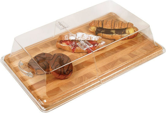 Garibaldi Kunststoff Zusammenklappbar Rechteckig Gewerbliche Serviertellerabdeckungen 53x32.5cm