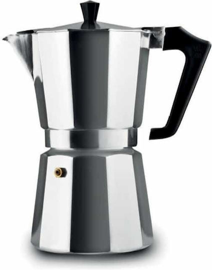 Pezzetti Italexpress Μπρίκι Espresso 3cups Ασημί