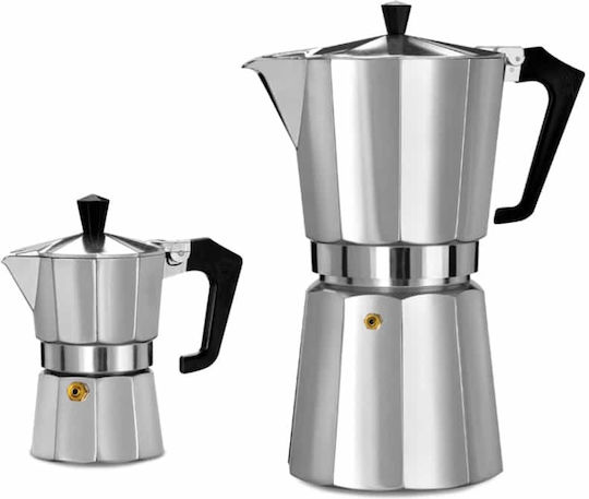 Pezzetti Italexpress Μπρίκι Espresso 3cups Ασημί