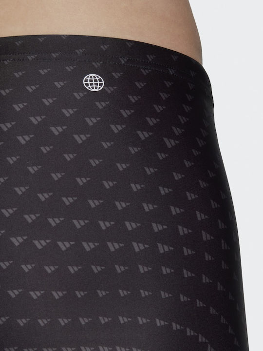 Performance Men's Swimwear Shorts Black / Grey Six with Patterns