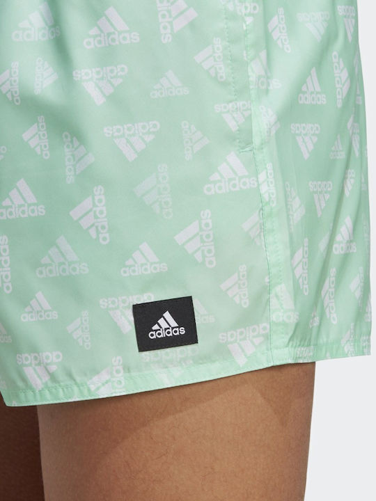 Performance Men's Swimwear Shorts Pulse Mint with Patterns