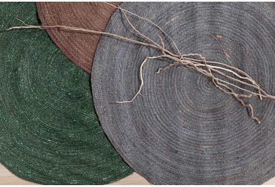 InTheBox Rondo Teppich Rund Sommer aus Jute Brown
