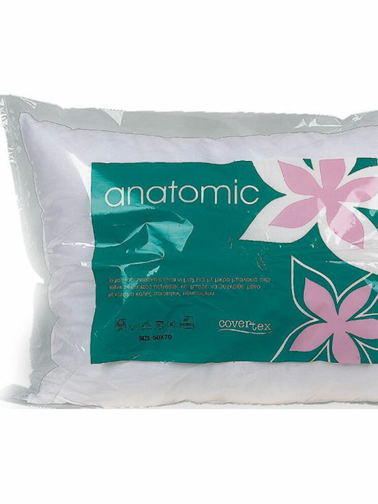 Vesta Home Anatomic Μαξιλάρι Ύπνου Σιλικόνης Ανατομικό 50x70cm