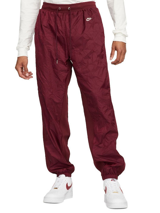 Sweatpants with Elastic Burgundy