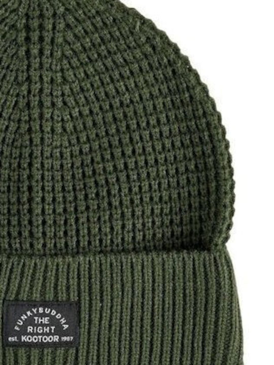 Beanie Beanie Knitted in Khaki color