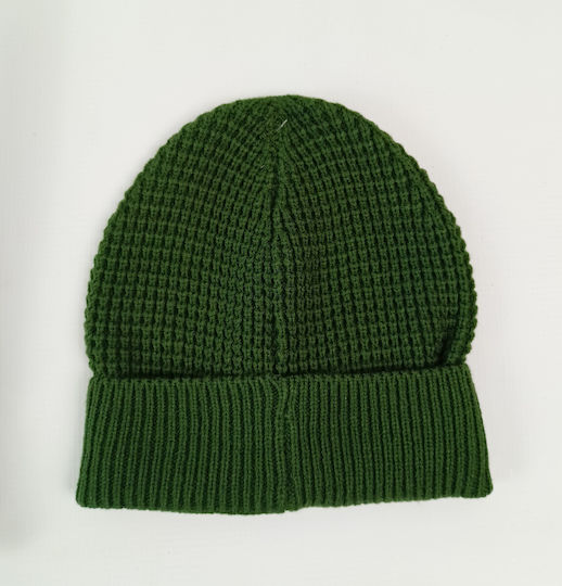Beanie Männer Beanie Gestrickt in Khaki Farbe