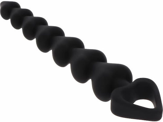 ToyJoy Heart Beads Anal Beads Black
