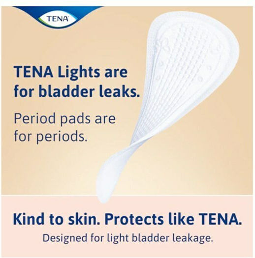 Tena Lights Long Women's Incontinence Pad Heavy Flow 3 Drops 20pcs