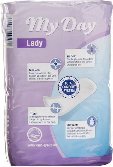My Day Lady Mini Γυναικείες Σερβιέτες Ακράτειας Κανονικής Ροής 3 Σταγόνες 16τμχ