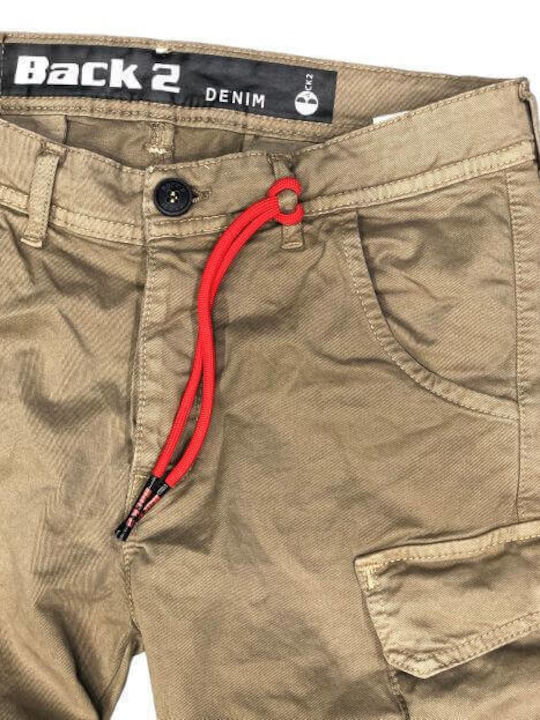 BACK2JEANS M15 CIGAR Pantaloni cargo pentru bărbați