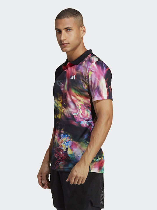 adidas Melbourne Tennis Heat.rdy HT7215 Men's Multicolour Tennis Shirt